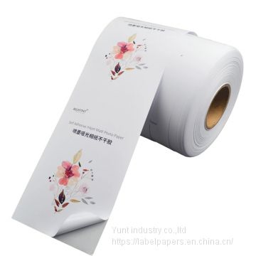 Adhesive semi glossy sticky back photo paper