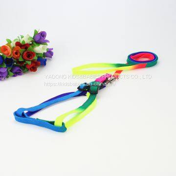 colorful round rope pet chest back traction rope Colorful flat rope chest strap A4