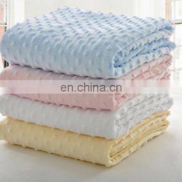 100% Polyester 2 Ply Dot Star Custom Minky Baby Blanket photo-5