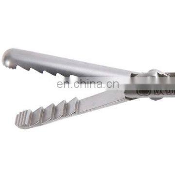 Geyi Autoclavable Laparoscopic Instruments 10mm Reverse Teeth Forceps With Stainless Steel Handle photo-2