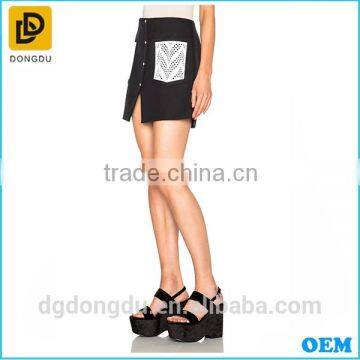 OEM Factory Custom Cotton Blend Twill Skirt for Lady 2016 photo-2