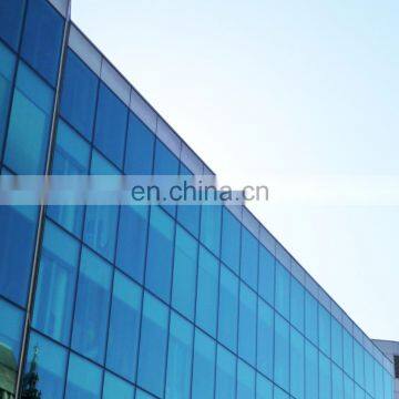 Low price attractive steel space frame glass curtain wall for hall