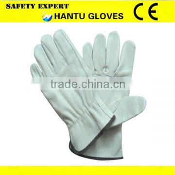 top quality full palm EN388 leather work glove safety glove