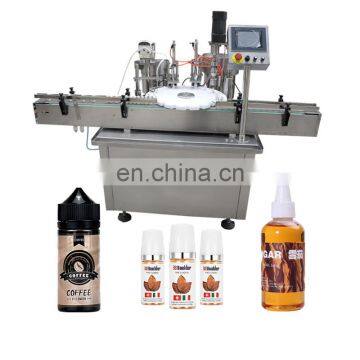 Single Head Auto 10ml 30ml 60ml Cbd Oil Glass Dropper Bottle Filling Capping Machine