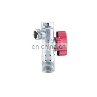 Chinese best chromed 1/2" brass angle stop valve