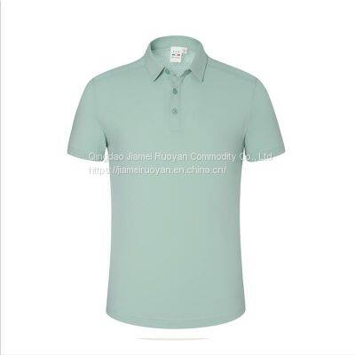 Custom T-Shirt With Front and Back Print Cotton Quick Drying Polo Neck T-shirt photo-2