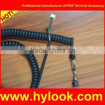 OEM Curly Sprial cable for verifone Nurit 8210 Base and handset
