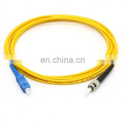 3meters SC UPC ST UPC Simplex Single mode G652D cordon de raccordement en fibre Fiber Jumper st fiber optic patch cord