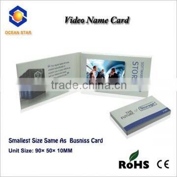 hot sales 2.4 inch lcd video name card with customized design