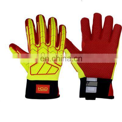 HANDLANDY heavy duty Waterproof Cut Resistance 5 Gloves Oil And Gas Safety Gloves work safety