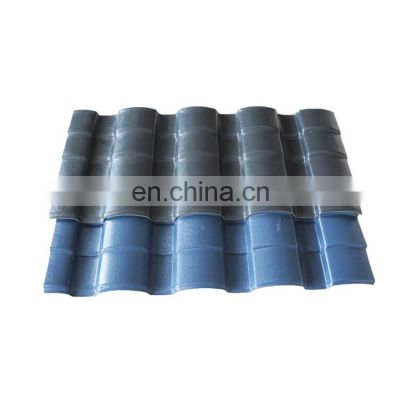 high quality fireproof easy install corrugated roof tile plastic tiles light pvc resin roof sheet tile