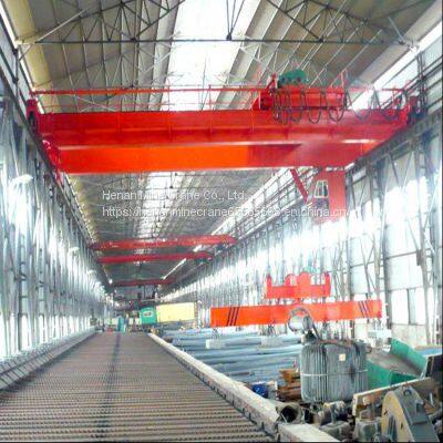 10+10 Ton Double Beam Overhead Crane With Revolving Electromagnetism Hanger photo-2