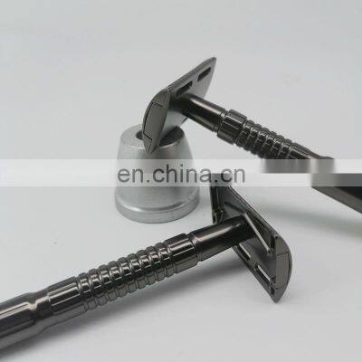 China Wholesale Double Edge Charm Star Safety Metal Shaver Non-disposable Straight Shaving Eco-friendly Chrome Razor photo-4