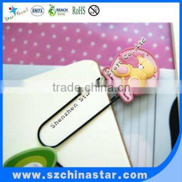 Promotions different kinds of logo PVC paper clips