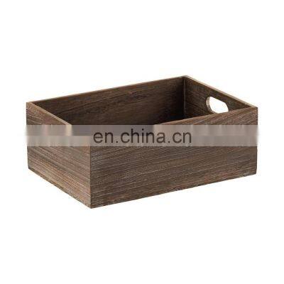 Wooden Storage Bins Box With Handles photo-3