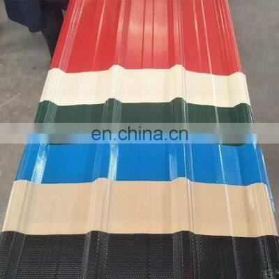Pu Ppgi Roofing Sheet 0.55mm Color Coated Corrugated Gi Steel Sheets