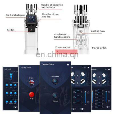 Non-Invasive Ems Neo RF Fat Burning Body Slimming Muscle Stimulator Machine With 4 Handles photo-4