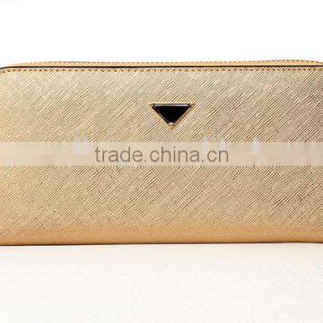 High Quality Fashion Genuine Leather Woman Long Zipper Clutch Wallet for Ladies photo-4