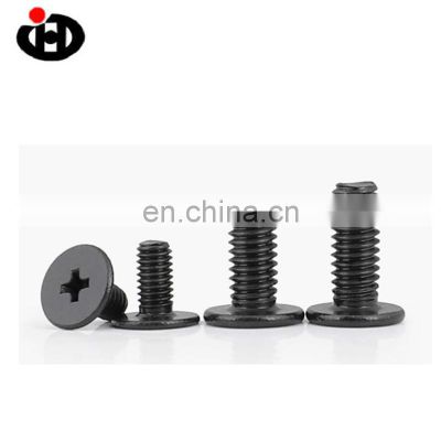 Stainless steel countersunk head black galvanized recessed crosshead screw for fastening