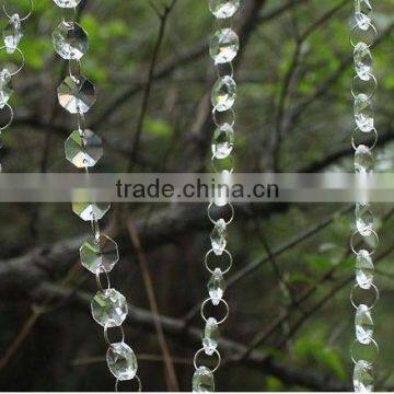 K9 crystal clear star bead garland beaded DIY curtain clear octagon beaded strand