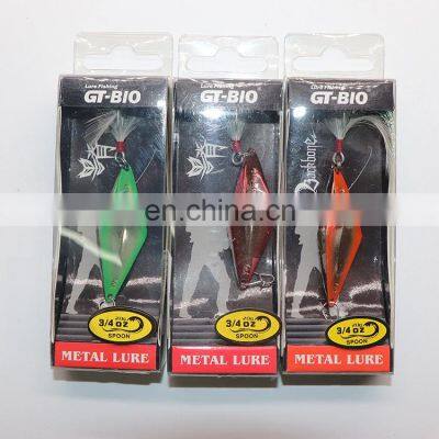 BACKBONE SPOON Colors Saltwater Jigging Lure Feather Sequins Spoon Lure Fishing Spoon Lure With Good Price photo-3