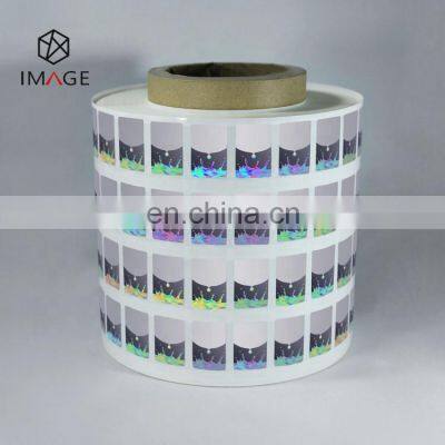 Silver Color Security Hologram QR Code Anti Counterfeit Stickers photo-5