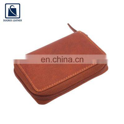 Wide Range of Excellent Quality Anthracite Fitting Poly Drill Lining Genuine Leather Women Wallet at Factory Price photo-4