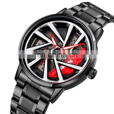 Skmei 1990 Brand Fashion Car Wheel Watch New Design Reloj Steering Wheel Steering Car Watch Quartz Watch Men