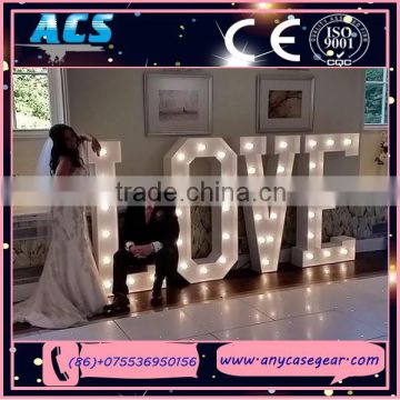 ACS White light led bulbs frontlit love 3d letters