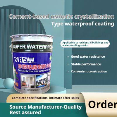 Cement-based Osmosis Crystallization Waterproof Coating Bathroom Roof Basement Wall Pool Moistureproof Leakage Plugging photo-2