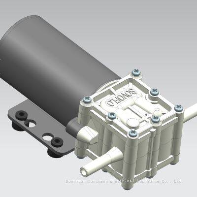 SOVOFLO Микродиафрагменный насос KDP-14 DC 12V 24V Электрический мембранный насос Высокий подъем 2 метра Самооткачивающийся водяной насос Коллекторный/безколлекторный двигатель Монтированный Низкий уровень шума Работает с холодной и горячей водой 0-100℃ photo-2