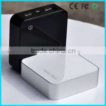 Square style high quality power bank 5200mAh universal phone charger for iphone