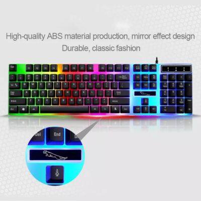 Hot Selling G21 Mechanical Keyboard Wired Computer Backlit Gaming 104 Keys Keyboard