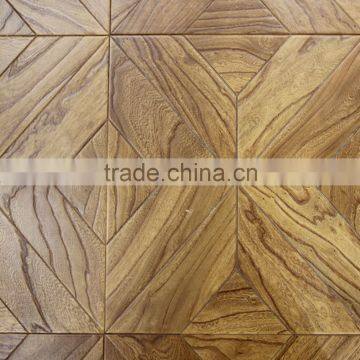 Elm Parquet Smooth Engineered Wood Flooring Light Color