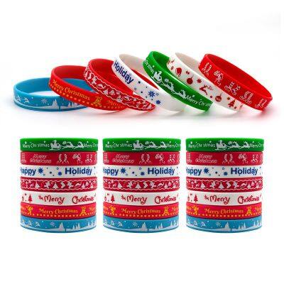 Hot Sale Colorfully Never Give up Printed Silicone Wristbands photo-3