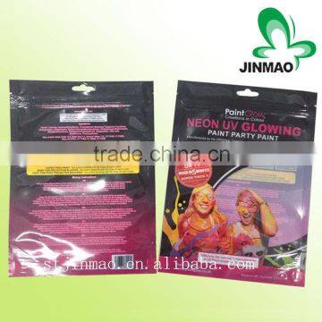 High quality laminated material zip lock plastic pouch