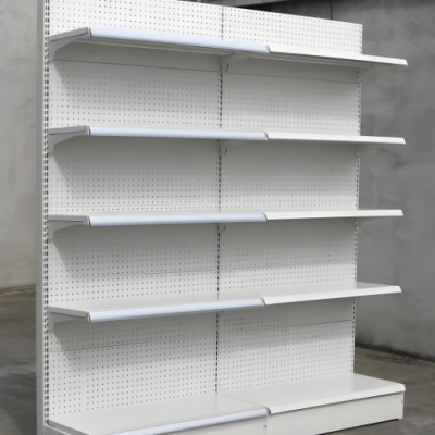 Customized Metal Floor Shelves Pegboard for Tools Shops Product Tools Display Racks