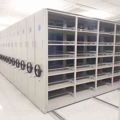 Manual Mobile Shelving | Rolling File Storage System on Tracks photo-3