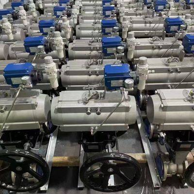 ANSI SS 304/316 Stainless Steel Flange Ball Valve Two-Piece 2 Way Electric/Pneumatic Actuator Ball Valves photo-4