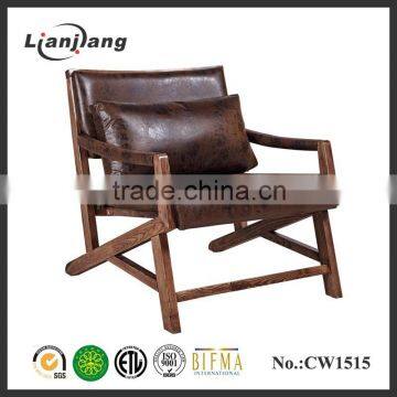 Classical leisure wood elephant chair