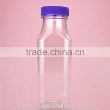 7oz 215ml clear empty square food grade plastic milk bottle for sale                        
                                                Quality Choice