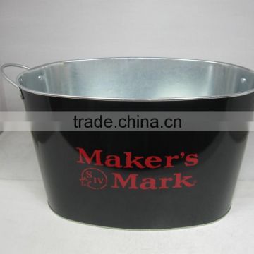 CCGB-G115 New Available 10L oval Metal ice bucket, beer bucket with both handle