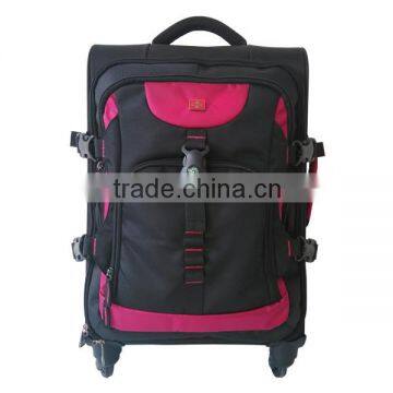 cool branded luggage bags with waterproof material universal wheel