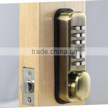 OSPON Mechanical Pushbutton Combination Lock Antique brass OS20B