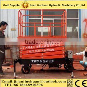 10m 0.3--1ton Mobile Hydraulic man lift / lift platform /scissor lifter