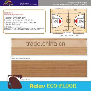 Best Price Commercial PVC Sports Flooring For Basketball Court