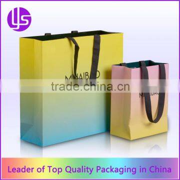 Whosale Low Cost Custom Gift Paper Shopping Bag With Logo Print