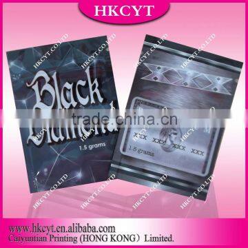 Customized Bags Black Diamond Herbal Incense Bag