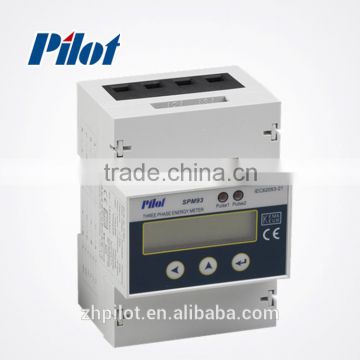 PILOT SPM93 DIN Rail 3 phase power meter with CT