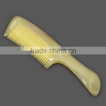 Anti Static Natural Handmade Sheep Horn Comb for Long Hair